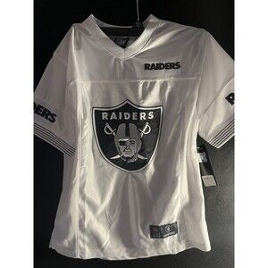 New Raiders NFL Jersey Youth Shirt Size 10-12 White Football white